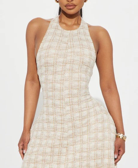 Tweed Maxi Dress