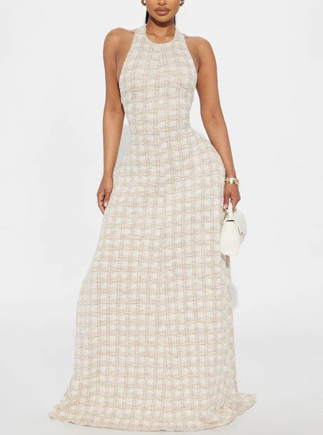 Tweed Maxi Dress